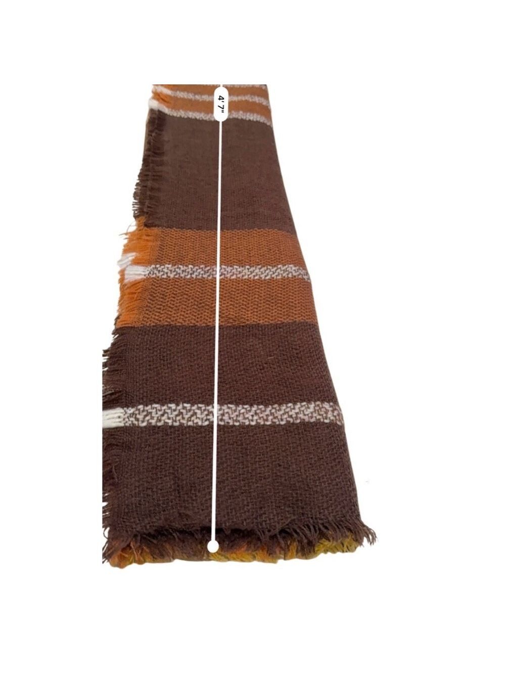 Oversized Plaid Blanket Scarf Shawl | Cozy & Stylish - Picture 9 of 15